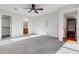 Secondary bedroom with carpet flooring and access to a bathroom at 3260 E Mead Dr, Gilbert, AZ 85298