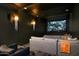 Dark and luxurious home theater with plush seating at 9889 E Happy Valley Rd # 5, Scottsdale, AZ 85255