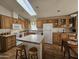 Well-equipped kitchen with island and skylights at 650 N Hawes Rd # 4956, Mesa, AZ 85207