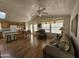 Open living room with kitchen and dining area views at 650 N Hawes Rd # 4956, Mesa, AZ 85207