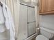 Clean bathroom with shower and toilet at 650 N Hawes Rd # 4956, Mesa, AZ 85207