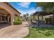 Inviting backyard oasis with pergola, pool, and fire pit at 4327 E Capricorn Pl, Chandler, AZ 85249