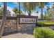 Community entrance sign with Vasaro lettering at 4327 E Capricorn Pl, Chandler, AZ 85249