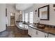 Elegant bathroom with a large soaking tub, double vanity, and a walk-in shower at 4327 E Capricorn Pl, Chandler, AZ 85249