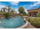 Inviting pool with a spa and lush landscaping at 4327 E Capricorn Pl, Chandler, AZ 85249