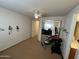 Bedroom with mirrored closet and home gym setup at 3852 E Expedition Way, Phoenix, AZ 85050