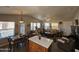 Living room and kitchen with an open floor plan at 650 N Hawes Rd # 4507, Mesa, AZ 85207