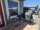 Covered patio with seating area and Traeger grill at 650 N Hawes Rd # 4507, Mesa, AZ 85207