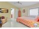 Bright bedroom with a comfortable bed and access to a private bathroom at 8517 N 48Th Pl, Paradise Valley, AZ 85253