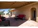 Covered patio with seating area and outdoor furniture at 1972 S Clubhouse Dr, Casa Grande, AZ 85194