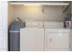 Laundry closet with washer, dryer, and water softener at 1972 S Clubhouse Dr, Casa Grande, AZ 85194