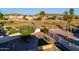 Backyard view with golf course view and firepit at 1247 E Marketplace Se Way, Phoenix, AZ 85048