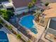 Aerial view of house with pool and surrounding landscape at 1247 E Marketplace Se Way, Phoenix, AZ 85048