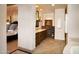 Elegant bathroom with wooden vanity and soaking tub at 10728 E Cottontail Ln, Scottsdale, AZ 85255