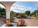 Stunning pool and patio with mountain backdrop at 10728 E Cottontail Ln, Scottsdale, AZ 85255