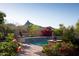 Relaxing pool with fountain features and mountain views at 10728 E Cottontail Ln, Scottsdale, AZ 85255