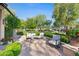 Relaxing patio with fire pit, perfect for outdoor entertaining at 9926 E Kemper Way, Scottsdale, AZ 85255