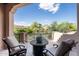 Peaceful balcony offering stunning mountain views at 9926 E Kemper Way, Scottsdale, AZ 85255