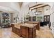 Gourmet kitchen boasts two islands, high-end appliances, and custom cabinetry at 9926 E Kemper Way, Scottsdale, AZ 85255