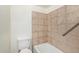 Clean bathroom with a tub and shower combination at 3002 N 70Th St # 239, Scottsdale, AZ 85251