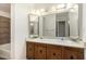 Bathroom boasts double sinks and a large vanity at 3002 N 70Th St # 239, Scottsdale, AZ 85251