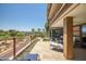 Spacious patio with city views and comfortable seating at 7117 E Rancho Vista Dr # 4011, Scottsdale, AZ 85251