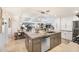 Open concept kitchen with large island and stainless steel appliances at 7117 E Rancho Vista Dr # 4011, Scottsdale, AZ 85251