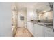 Spa-like bathroom with double vanity and large shower at 7117 E Rancho Vista Dr # 4011, Scottsdale, AZ 85251