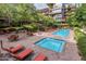 Relax by the pool and spa with lounge chairs at 7117 E Rancho Vista Dr # 4011, Scottsdale, AZ 85251