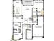 One-story home floor plan with 3-car garage, owner's retreat, and covered patio at 19003 W Lawrence Rd, Waddell, AZ 85355