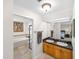 Bathroom with double vanity, soaking tub, and separate shower at 7700 E Gainey Ranch Rd # 103, Scottsdale, AZ 85258