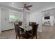 Bright dining room with glass table and six chairs at 1001 E Missouri Ave, Phoenix, AZ 85014