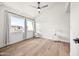 Bright bedroom with vaulted ceilings and large windows at 8055 E Thomas Rd # E117, Scottsdale, AZ 85251