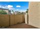 Private patio with stucco walls at 8055 E Thomas Rd # E117, Scottsdale, AZ 85251