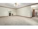 Large bedroom with carpeted floors and ceiling fan at 1020 E Caroline Ln, Tempe, AZ 85284