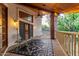 Private balcony with brick pillars and access from upper level at 1020 E Caroline Ln, Tempe, AZ 85284