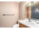 Clean bathroom with wood vanity at 1020 E Caroline Ln, Tempe, AZ 85284