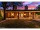 Brick patio with covered area and fireplace at 1020 E Caroline Ln, Tempe, AZ 85284