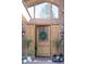 Elegant wood front door with sidelights and wreath at 1020 E Caroline Ln, Tempe, AZ 85284