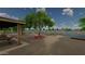 Community lake access with a dock and picnic tables at 19749 S 231 St. Way, Queen Creek, AZ 85142