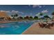 Community lap pool with plenty of seating at 19749 S 231 St. Way, Queen Creek, AZ 85142