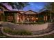 Courtyard patio with fountain and stone wall at 3831 E Huber St, Mesa, AZ 85205