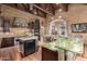 Large kitchen with green countertops and rustic wooden cabinetry at 3831 E Huber St, Mesa, AZ 85205