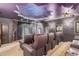 Luxury home theater with plush seating and star ceiling at 3831 E Huber St, Mesa, AZ 85205