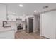 Modern kitchen with white cabinets and stainless steel appliances at 7930 E Camelback Rd # 506, Scottsdale, AZ 85251