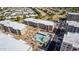 Community pool with covered patio area at 7930 E Camelback Rd # 506, Scottsdale, AZ 85251
