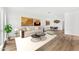 Open living room with modern furniture and a dining area at 7113 E Mcdonald Dr, Paradise Valley, AZ 85253