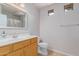Bathroom with single vanity, toilet and shower/tub combo at 11500 E Cochise Dr # 2011, Scottsdale, AZ 85259