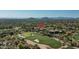 Property location highlighted near a golf course with stunning mountain views at 9673 E Oberlin Way # 15, Scottsdale, AZ 85262