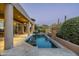 Relaxing pool and spa area with a spacious patio and outdoor seating at 9673 E Oberlin Way # 15, Scottsdale, AZ 85262